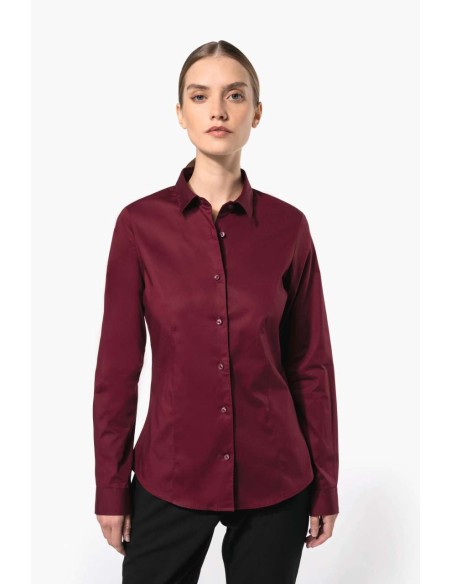 KAR-K530-LADIES' LONG-SLEEVED STRETCH SHIRT