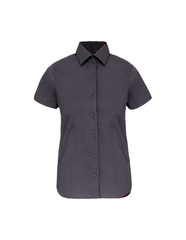 KAR-K532-LADIES' SHORT-SLEEVED COTTON/ELASTANE SHIRT