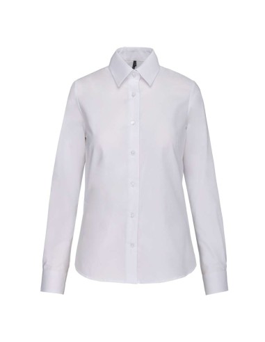 KAR-K534-LADIES' LONG-SLEEVED OXFORD SHIRT