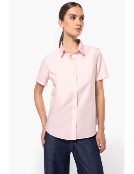 KAR-K536-LADIES' SHORT-SLEEVED OXFORD SHIRT