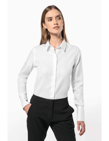 KAR-K538-LADIES' LONG-SLEEVED NON-IRON SHIRT