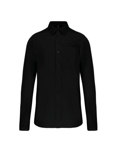 KAR-K541-MEN'S LONG-SLEEVED COTTON POPLIN SHIRT
