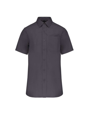 KAR-K543-MEN'S SHORT-SLEEVED COTTON POPLIN SHIRT