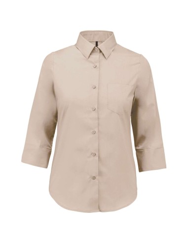 KAR-K558-LADIES' 3/4 SLEEVED SHIRT