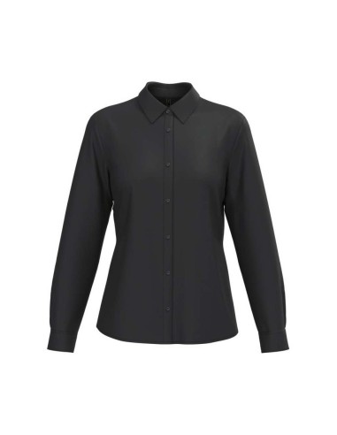 KAR-K584-LADIES' POPLIN EASY CARE POLYCOTTON SHIRT
