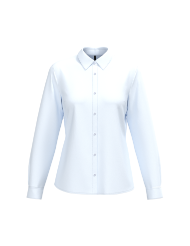 KAR-K584-LADIES' POPLIN EASY CARE POLYCOTTON SHIRT