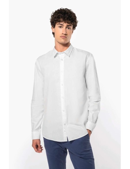 KAR-K595-MEN LONG-SLEEVED EASY CARE SHIRT WITHOUT POCKET
