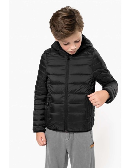 KAR-K6112-KIDS' LIGHTWEIGHT HOODED PADDED JACKET