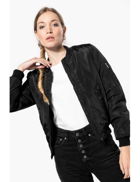 KAR-K6123-LADIES' BOMBER JACKET