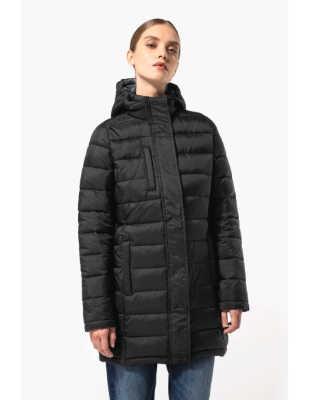 KAR-K6129-LADIES' LIGHTWEIGHT HOODED PADDED PARKA