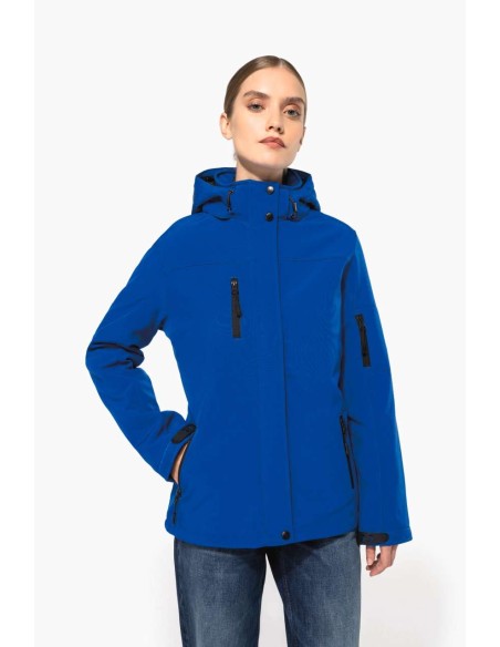 KAR-K651-LADIES’ HOODED SOFTSHELL LINED PARKA