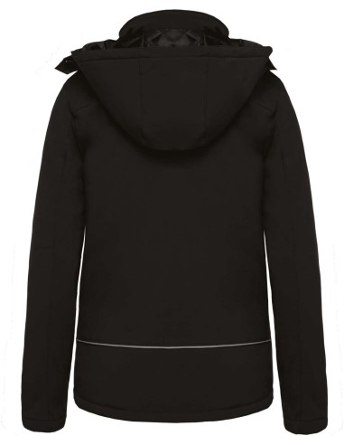 KAR-K651-LADIES’ HOODED SOFTSHELL LINED PARKA