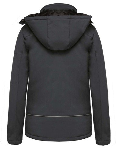 KAR-K651-LADIES’ HOODED SOFTSHELL LINED PARKA
