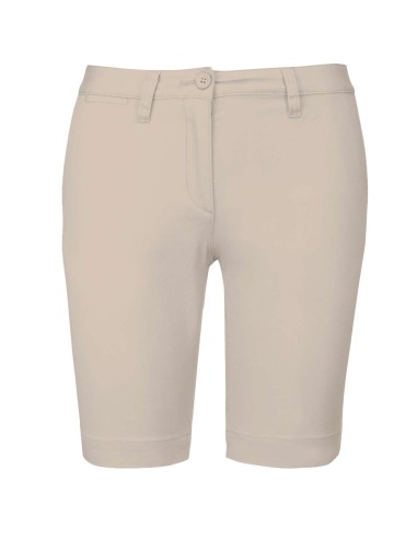KAR-K751-LADIES' CHINO BERMUDA SHORTS