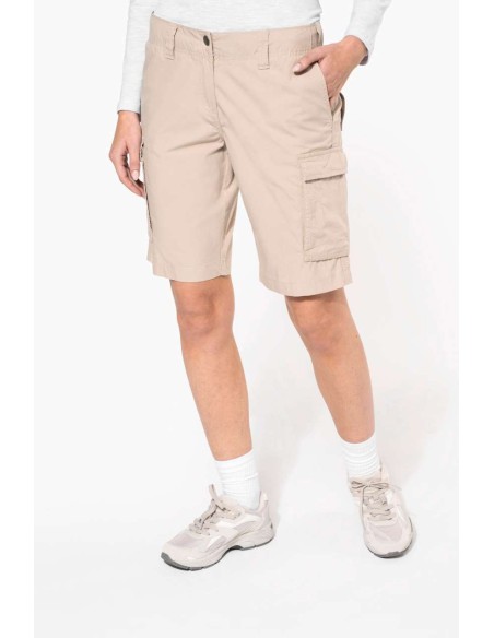 KAR-K756-LADIES' LIGHTWEIGHT MULTIPOCKET BERMUDA SHORTS
