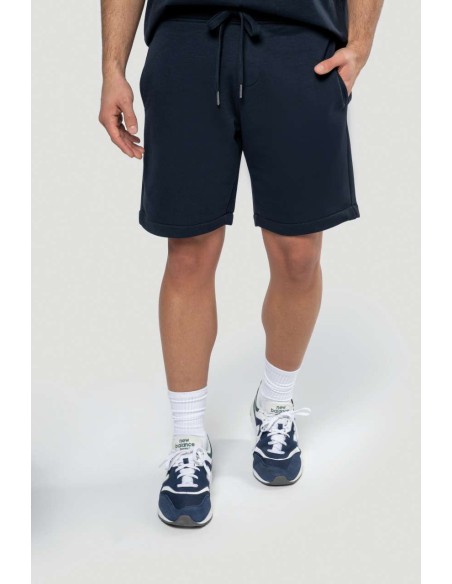 KAR-K757-MEN'S ECO-FRIENDLY FRENCH TERRY BERMUDA SHORTS