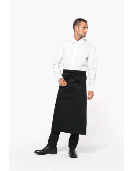 KAR-K8004-POLYCOTTON EXTRA-LONG APRON