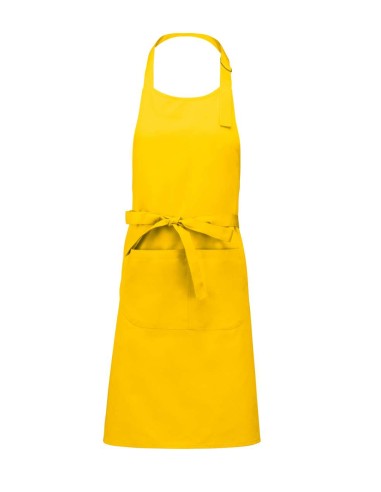 KAR-K885-COTTON APRON WITH POCKET