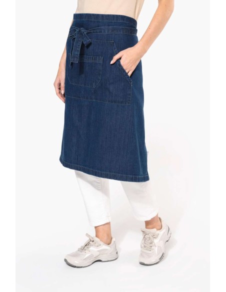 KAR-K887-COTTON LONG APRON