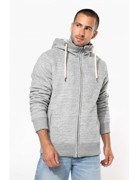 KAR-KV2312-VINTAGE SHERPA-LINED FLEECE JACKET