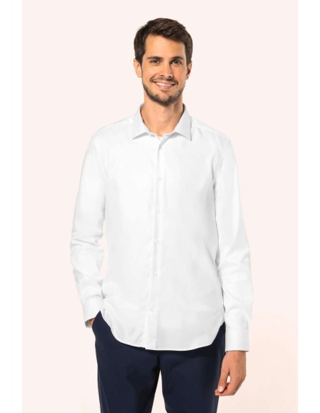 KAR-PK502-MEN'S PINPOINT OXFORD LONG-SLEEVED SHIRT