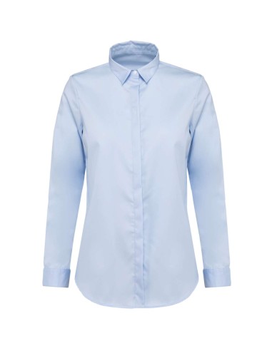 KAR-PK507-LADIES' LONG-SLEEVED TWILL SHIRT