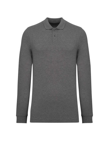 KAR-K2027-MEN’S ORGANIC 180 PIQUÉ POLO SHIRT LONG SLEEVES