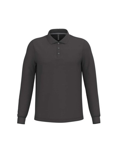 KAR-K243-MEN'S LONG-SLEEVED POLO SHIRT