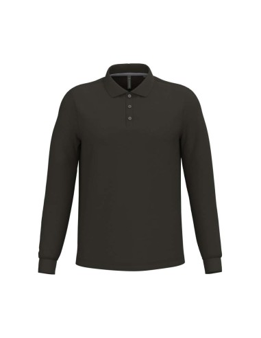 KAR-K243-MEN'S LONG-SLEEVED POLO SHIRT
