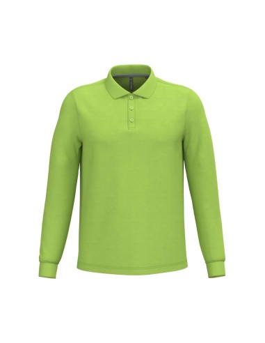 KAR-K243-MEN'S LONG-SLEEVED POLO SHIRT