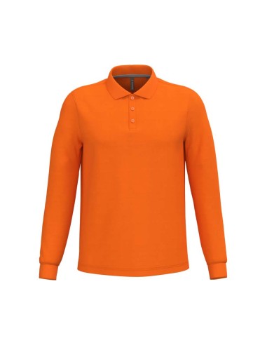 KAR-K243-MEN'S LONG-SLEEVED POLO SHIRT