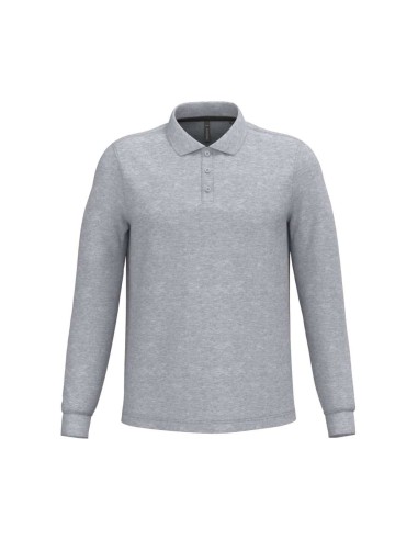 KAR-K243-MEN'S LONG-SLEEVED POLO SHIRT