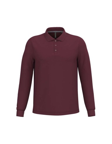 KAR-K243-MEN'S LONG-SLEEVED POLO SHIRT