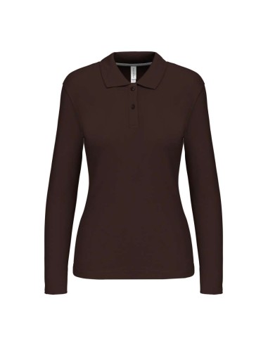 KAR-K244-LADIES' LONG-SLEEVED POLO SHIRT