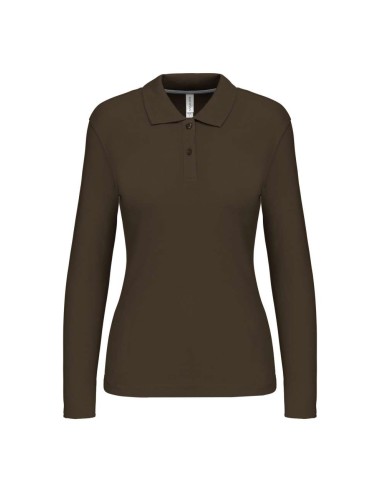 KAR-K244-LADIES' LONG-SLEEVED POLO SHIRT