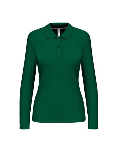 KAR-K244-LADIES' LONG-SLEEVED POLO SHIRT