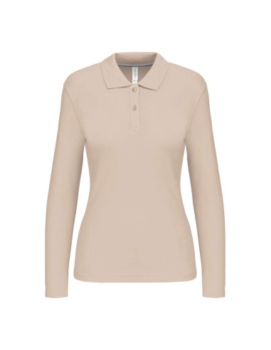KAR-K244-LADIES' LONG-SLEEVED POLO SHIRT