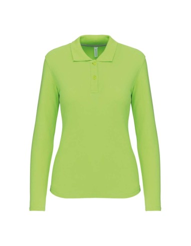 KAR-K244-LADIES' LONG-SLEEVED POLO SHIRT