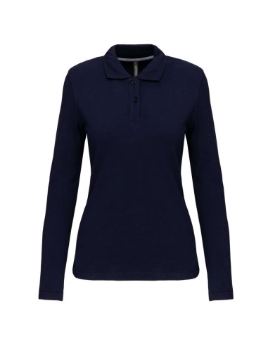 KAR-K244-LADIES' LONG-SLEEVED POLO SHIRT