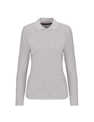KAR-K244-LADIES' LONG-SLEEVED POLO SHIRT