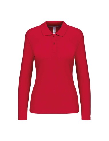 KAR-K244-LADIES' LONG-SLEEVED POLO SHIRT