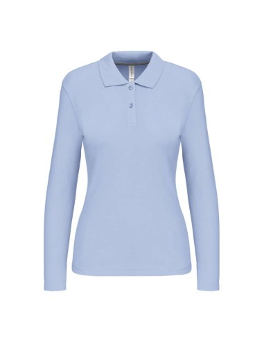 KAR-K244-LADIES' LONG-SLEEVED POLO SHIRT