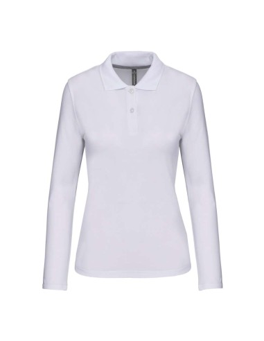 KAR-K244-LADIES' LONG-SLEEVED POLO SHIRT