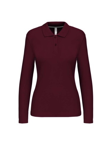 KAR-K244-LADIES' LONG-SLEEVED POLO SHIRT