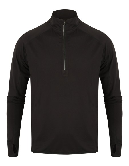 T-TL562-Haut manches longues zip ¼ Homme