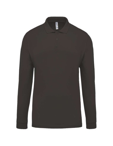 KAR-K256-MEN'S LONG-SLEEVED PIQUÉ POLO SHIRT