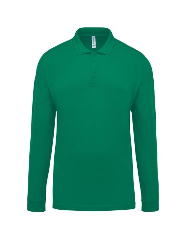 KAR-K256-MEN'S LONG-SLEEVED PIQUÉ POLO SHIRT