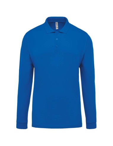 KAR-K256-MEN'S LONG-SLEEVED PIQUÉ POLO SHIRT
