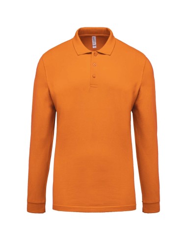 KAR-K256-MEN'S LONG-SLEEVED PIQUÉ POLO SHIRT