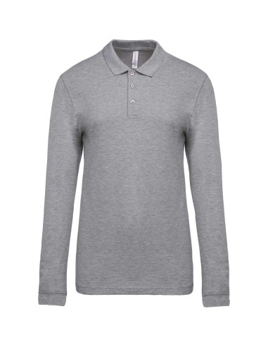 KAR-K256-MEN'S LONG-SLEEVED PIQUÉ POLO SHIRT